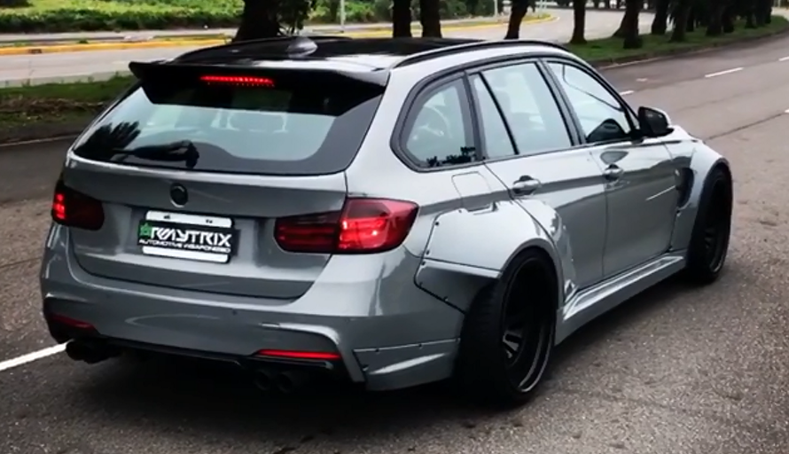 Widebody BMW F31 Wagon with Armytrix Valvetronic Exhaust - Revs and Pops -  ArmyTrix