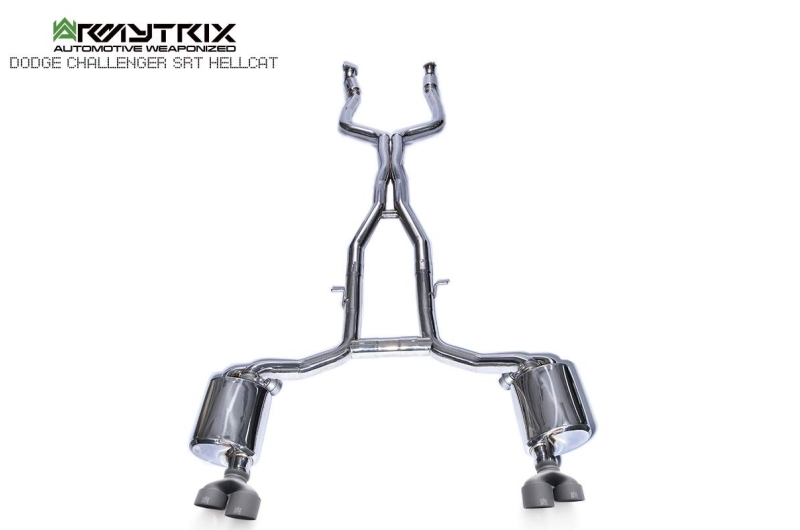 Dodge Srt Hellcat Challenger Decat/cat Back Valvetronic Exhaust Armytrix
