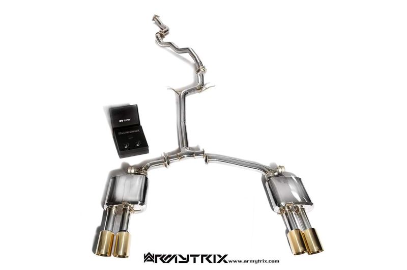 audi a4 b8 4d armytrix valvetronic exhaust