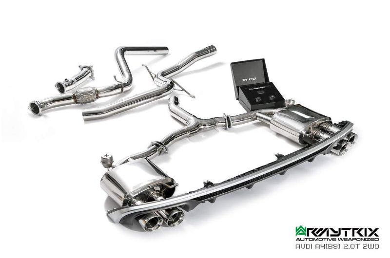 audi a4 b9 2wd armytrix valvetronic exhaust