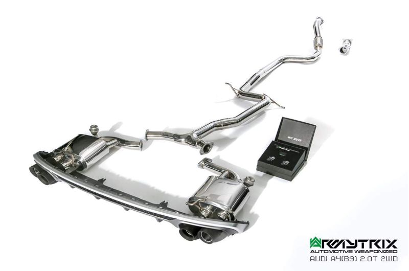 audi a4 b9 2wd armytrix valvetronic exhaust