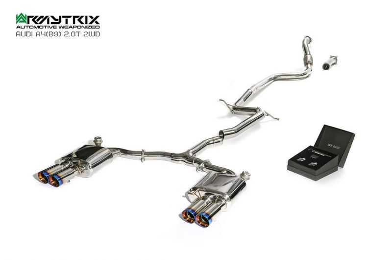 audi a4 b9 2wd armytrix valvetronic exhaust