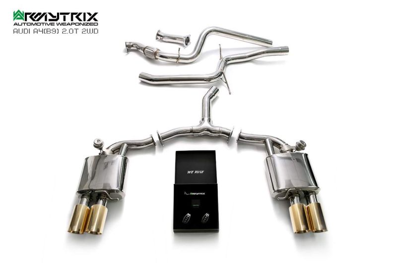 audi a4 b9 2wd armytrix valvetronic exhaust