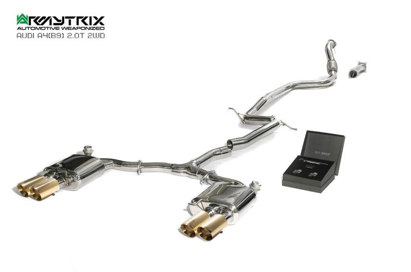 audi a4 b9 2wd armytrix valvetronic exhaust