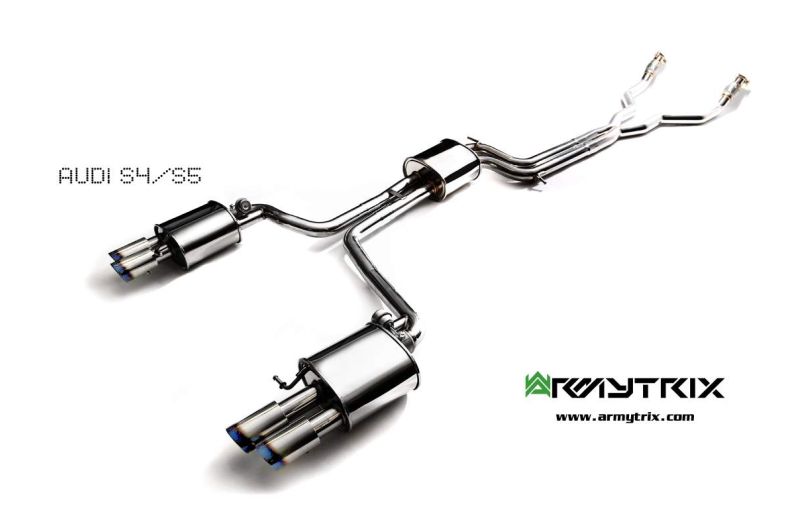 Audi A4 B8 Sedan Avant Armytrix Exhaust Tuning Review Price