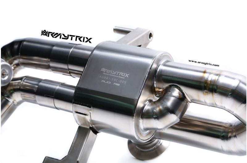 audi r8 v8 armytrix valvetronic exhaust