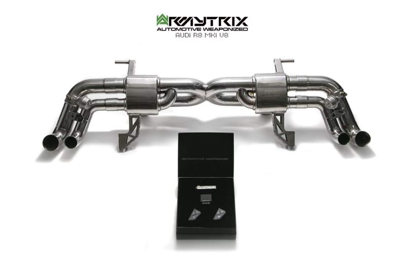 audi r8 v8 armytrix valvetronic exhaust