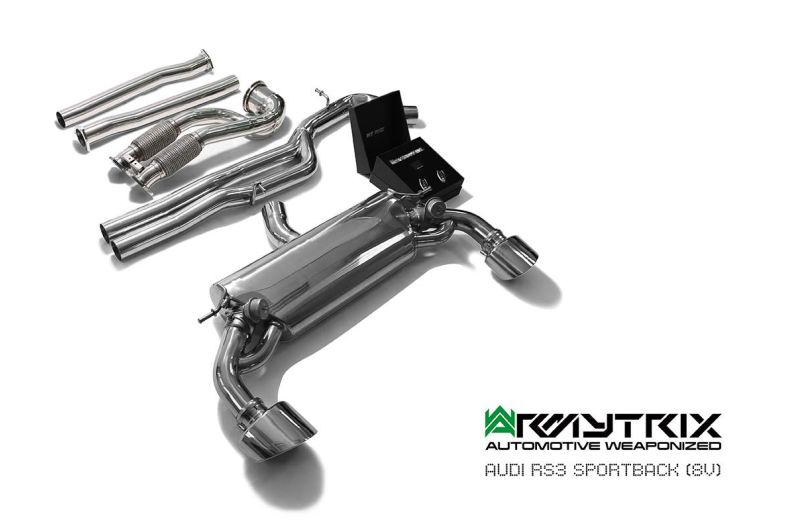 audi rs3 8v armytrix valvetronic exhaust