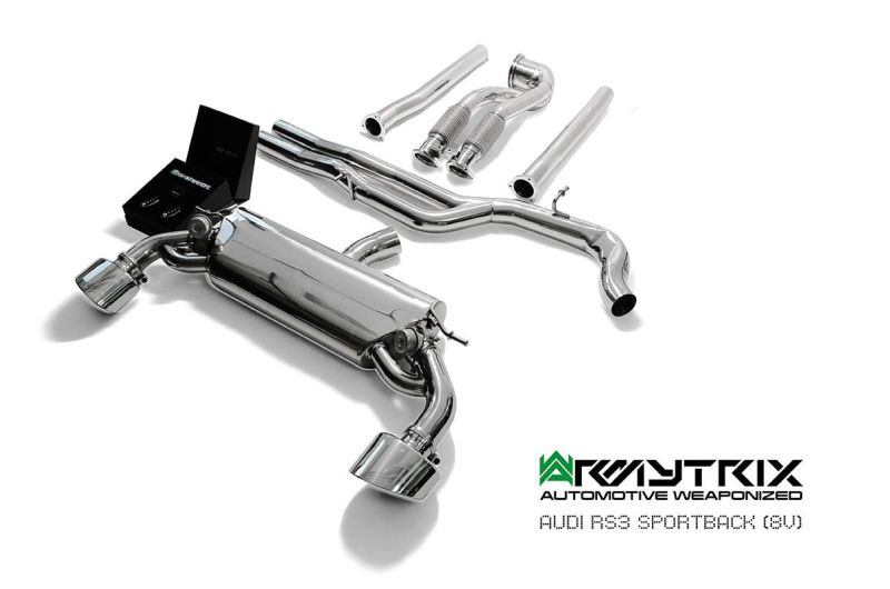 audi rs3 8v armytrix valvetronic exhaust