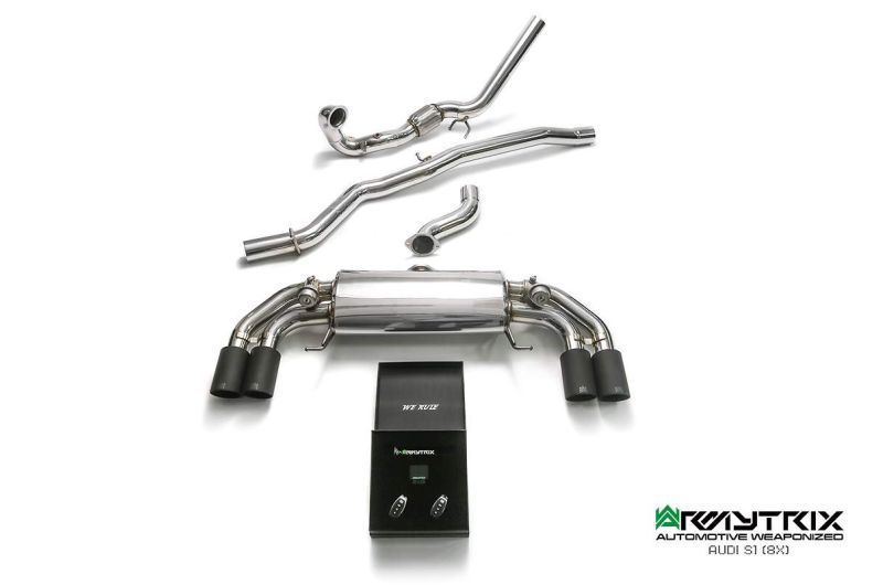 audi s1 8x armytrix valvetronic exhaust