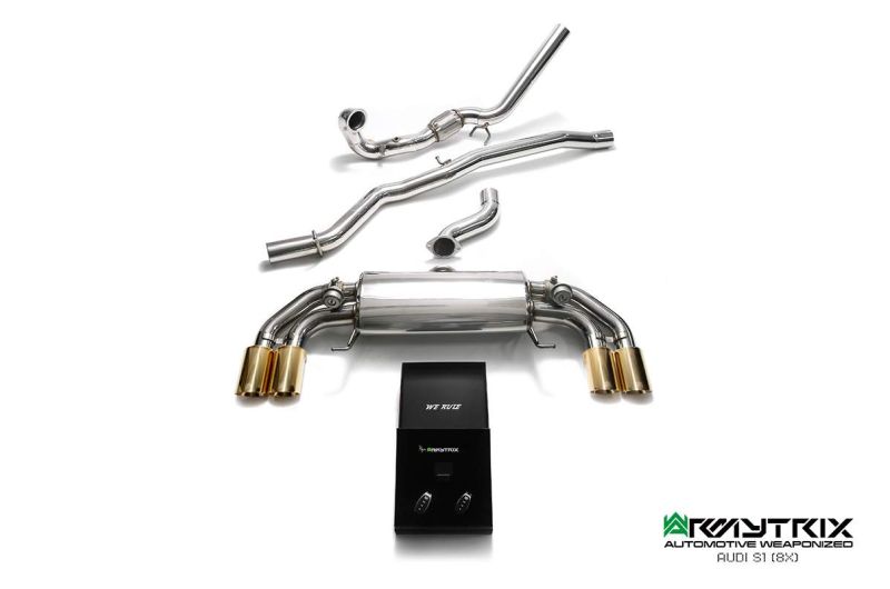 audi s1 8x armytrix valvetronic exhaust