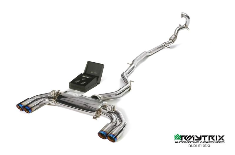 audi s1 8x armytrix valvetronic exhaust