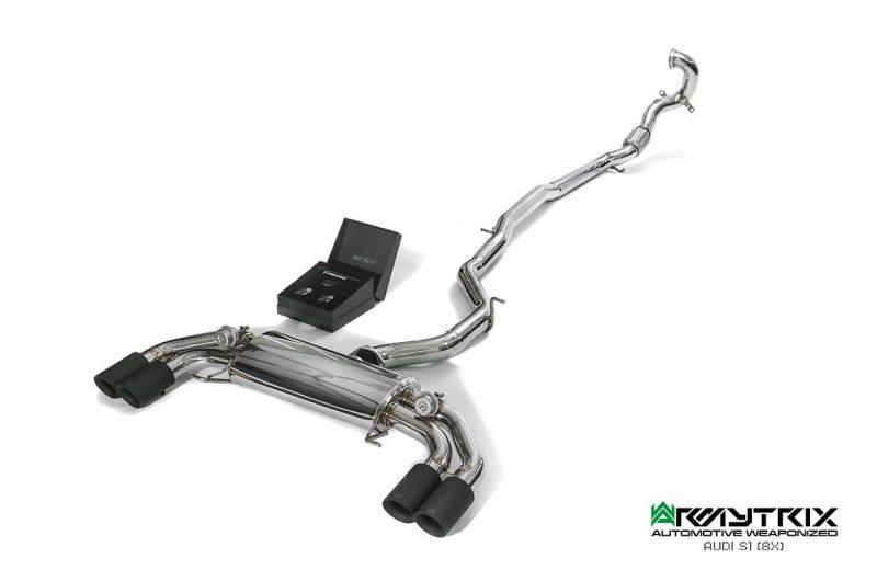 audi s1 8x armytrix valvetronic exhaust