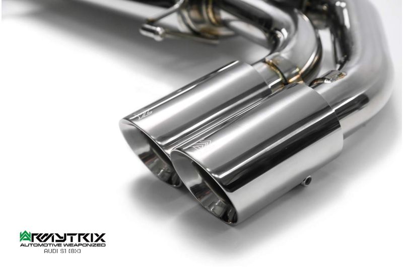 audi s1 8x armytrix valvetronic exhaust