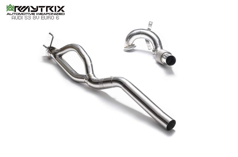 audi s3 8v sedan 4d armytrix exhaust valvetronic downpipe straightpipe