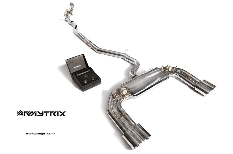 audi s3 8v sportback 4d armytrix valvetronic exhaust