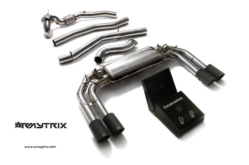 audi s3 8v sportback 4d armytrix valvetronic exhaust