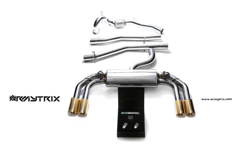 audi s3 8v sportback 4d armytrix valvetronic exhaust