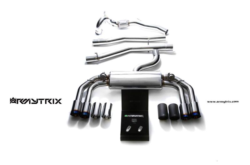 audi s3 8v sportback 4d armytrix valvetronic exhaust