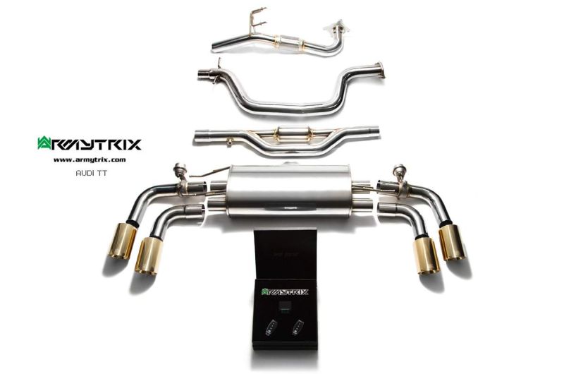 audi tts 8j mk2 armytrix valvetronic exhaust