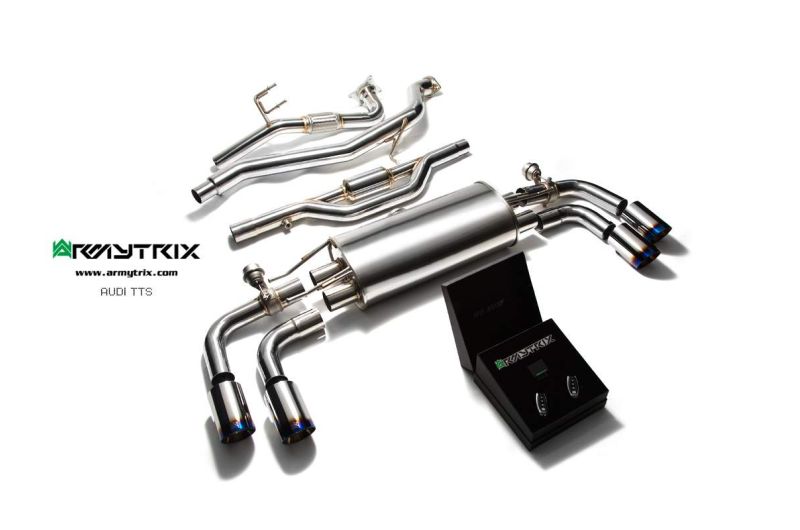 audi tts 8j mk2 4wd armytrix valvetronic exhaust