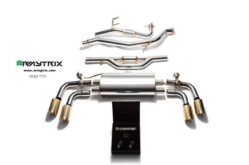 audi tts 8j mk2 4wd armytrix valvetronic exhaust