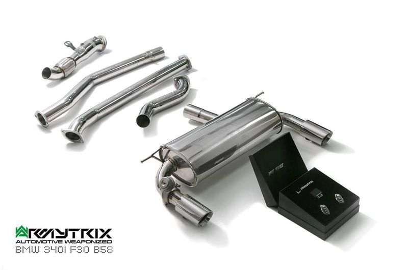 bmw F30 F31 340i F36 440i b58 armytrix valvetronic exhaust