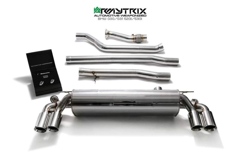 bmw 520i 530i g30 g31 armytrix valvetronic exhaust