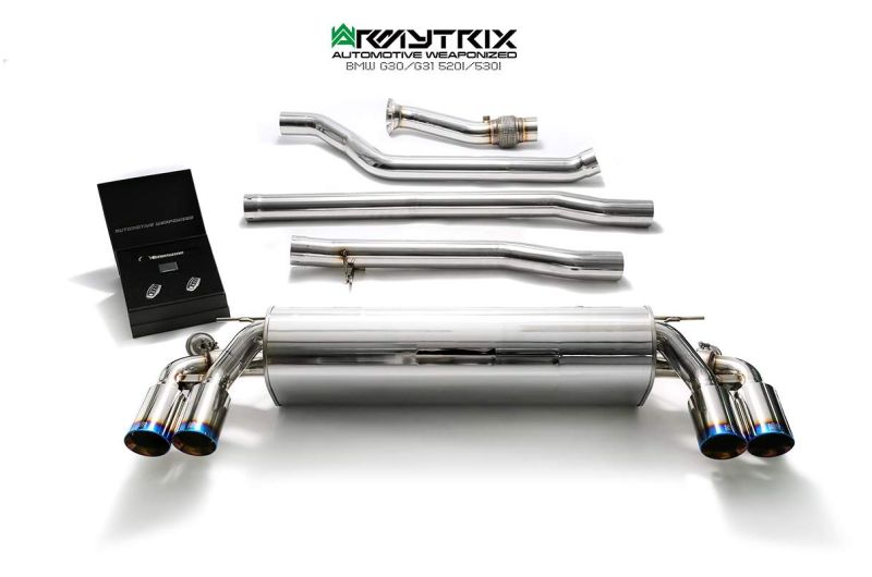 bmw 520i 530i g30 g31 armytrix valvetronic exhaust