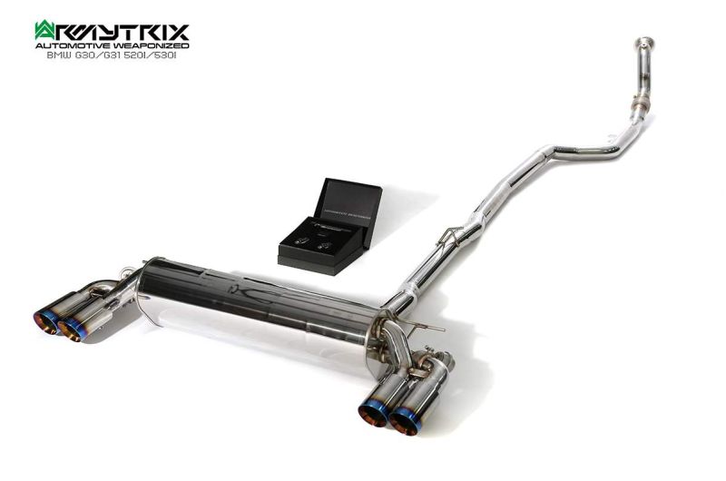 bmw 520i 530i g30 g31 armytrix valvetronic exhaust