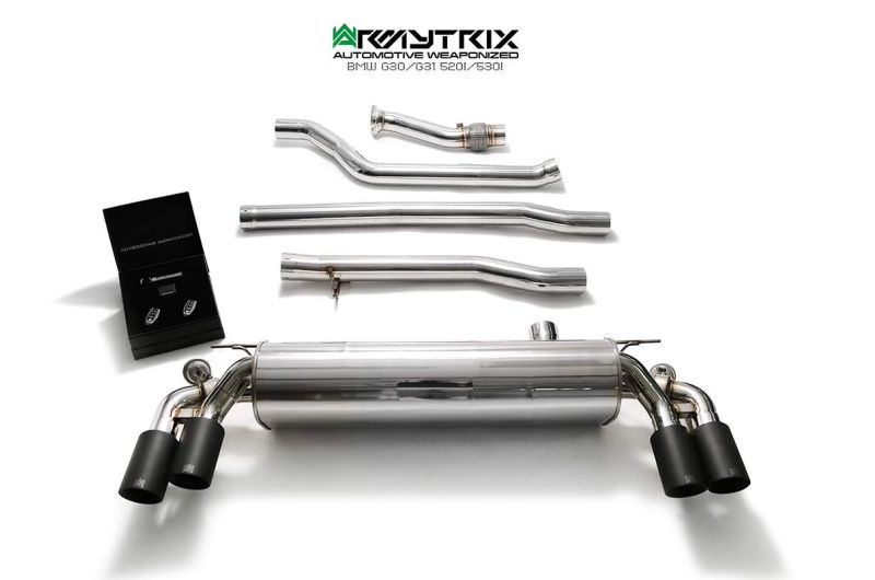 bmw 520i 530i g30 g31 armytrix valvetronic exhaust