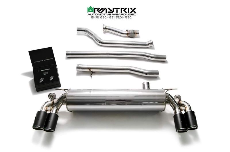 bmw 520i 530i g30 g31 armytrix valvetronic exhaust