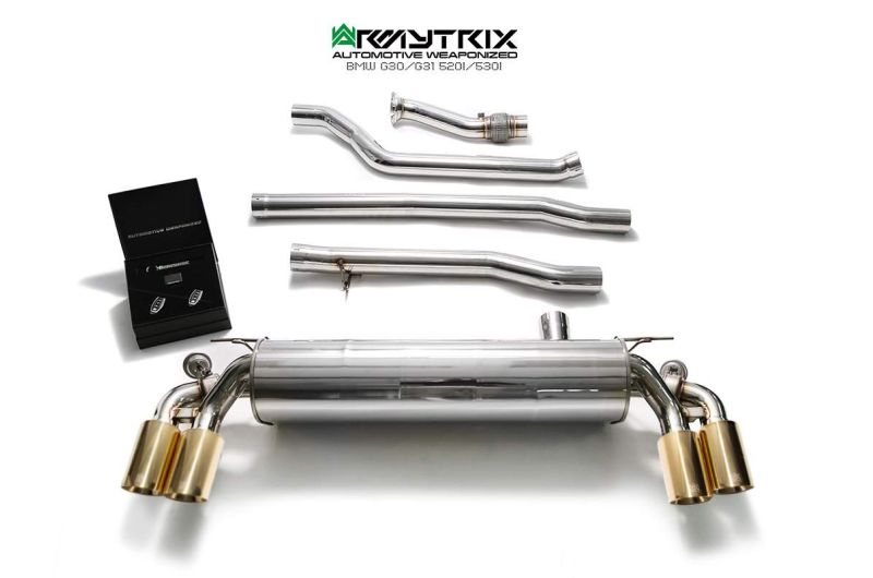 bmw 520i 530i g30 g31 armytrix valvetronic exhaust