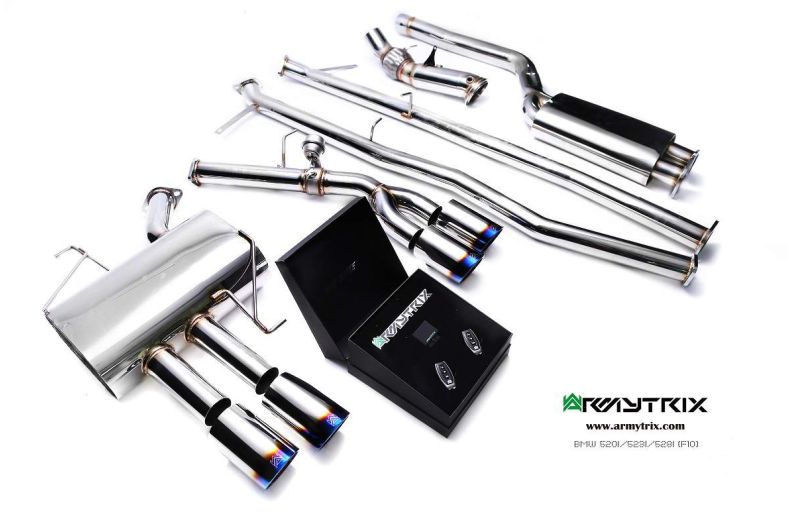 bmw 520i 528i f10 armytrix valvetronic exhaust