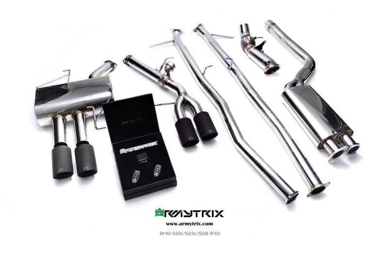 bmw 520i 528i f10 armytrix valvetronic exhaust