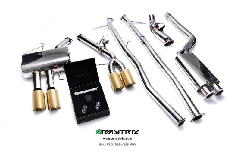 bmw 520i 528i f10 armytrix valvetronic exhaust