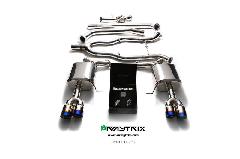 bmw f10 535i armytrix valvetronic exhaust