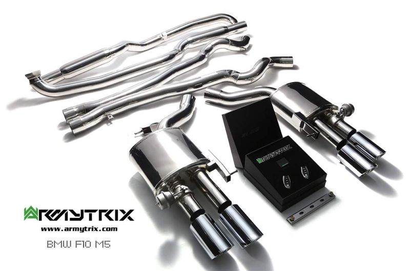 bmw m5i f10 armytrix valvetronic exhaust