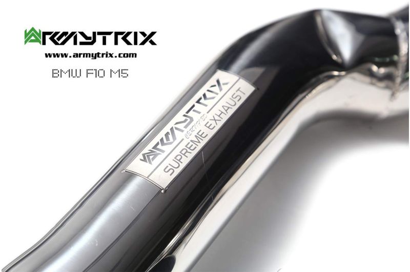 bmw m5i f10 armytrix valvetronic exhaust