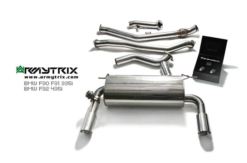 bmw 335i 435i f30 f32 f36 armytrix valvetronic exhaust