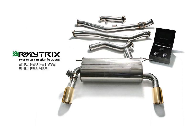 bmw 335i 435i f30 f32 f36 armytrix valvetronic exhaust