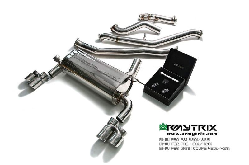 bmw f30 f31 320i 328i f32 f33 420i 428i f36 gran coupe 420i 428i armytrix valvetronic exhaust