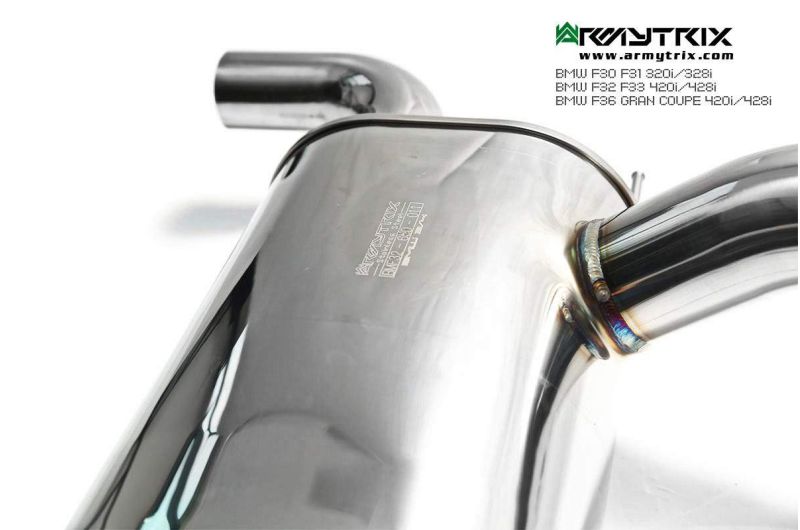 bmw f30 f31 320i 328i f32 f33 420i 428i f36 gran coupe 420i 428i armytrix valvetronic exhaust