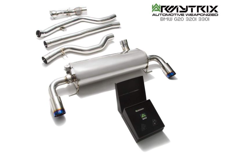 bmw g20 320i 330i b48 b46 non-opf opf armytrix exhaust valvetronic system