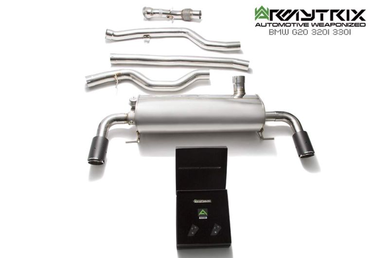 bmw g20 320i 330i b48 b46 non-opf opf armytrix exhaust valvetronic system