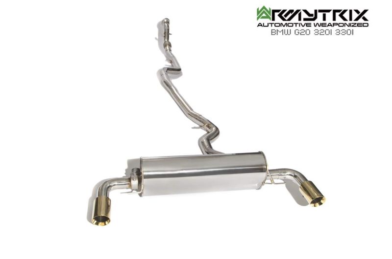 bmw g20 320i 330i b48 b46 non-opf opf armytrix exhaust valvetronic system