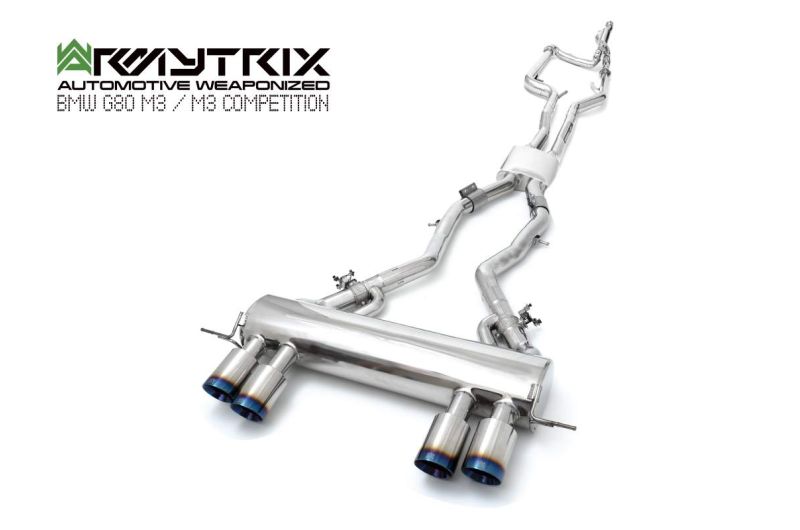 BMW G80 G81 m3 armytrix valvetronic cat back exhaust slip on