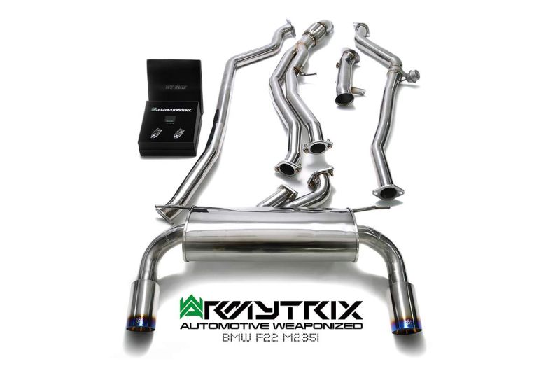 bmw m135i m235i f22 armytrix valvetronic exhaust