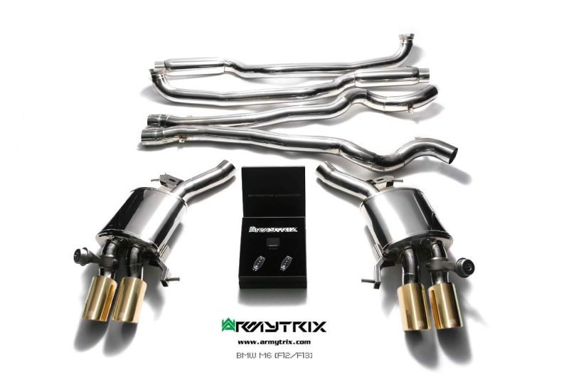 bmw m6 f12 f13 armytrix valvetronic exhaust