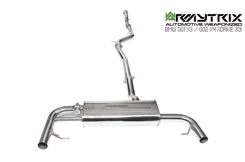 bmw x3 xdrive30i armytrix cat-back exhaust system